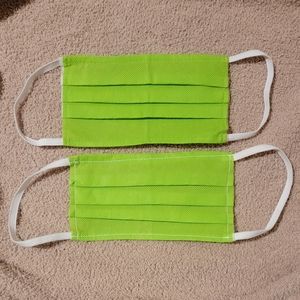 2/$4 Lime green face masks